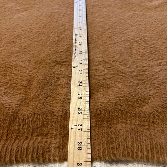 #1607. Unbranded Rust-Colored V-Neck Tunic Sweater w/Crochet Lace Detail. Sze XL - Picture 7 of 8